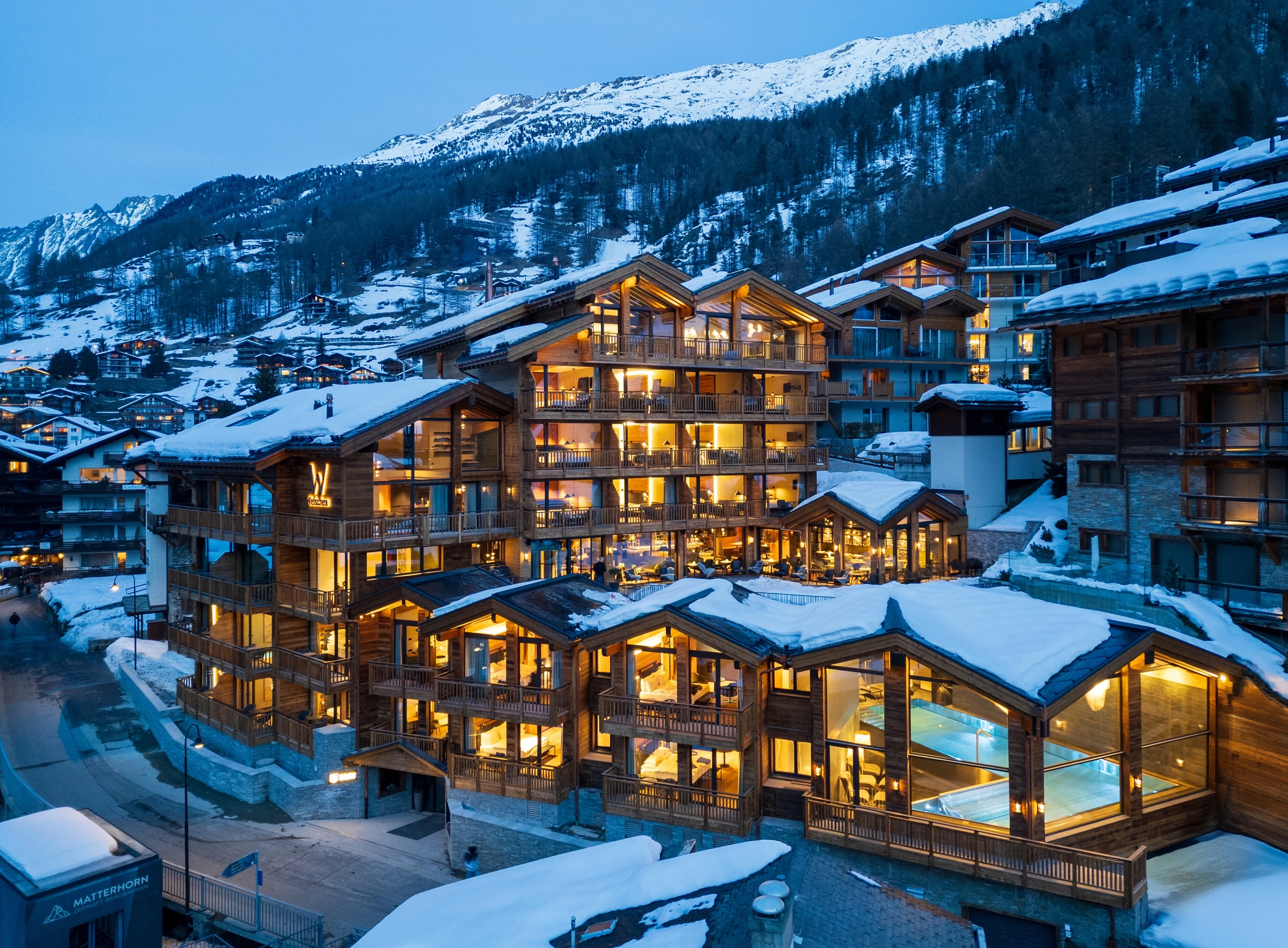Zermatt mountain panorama